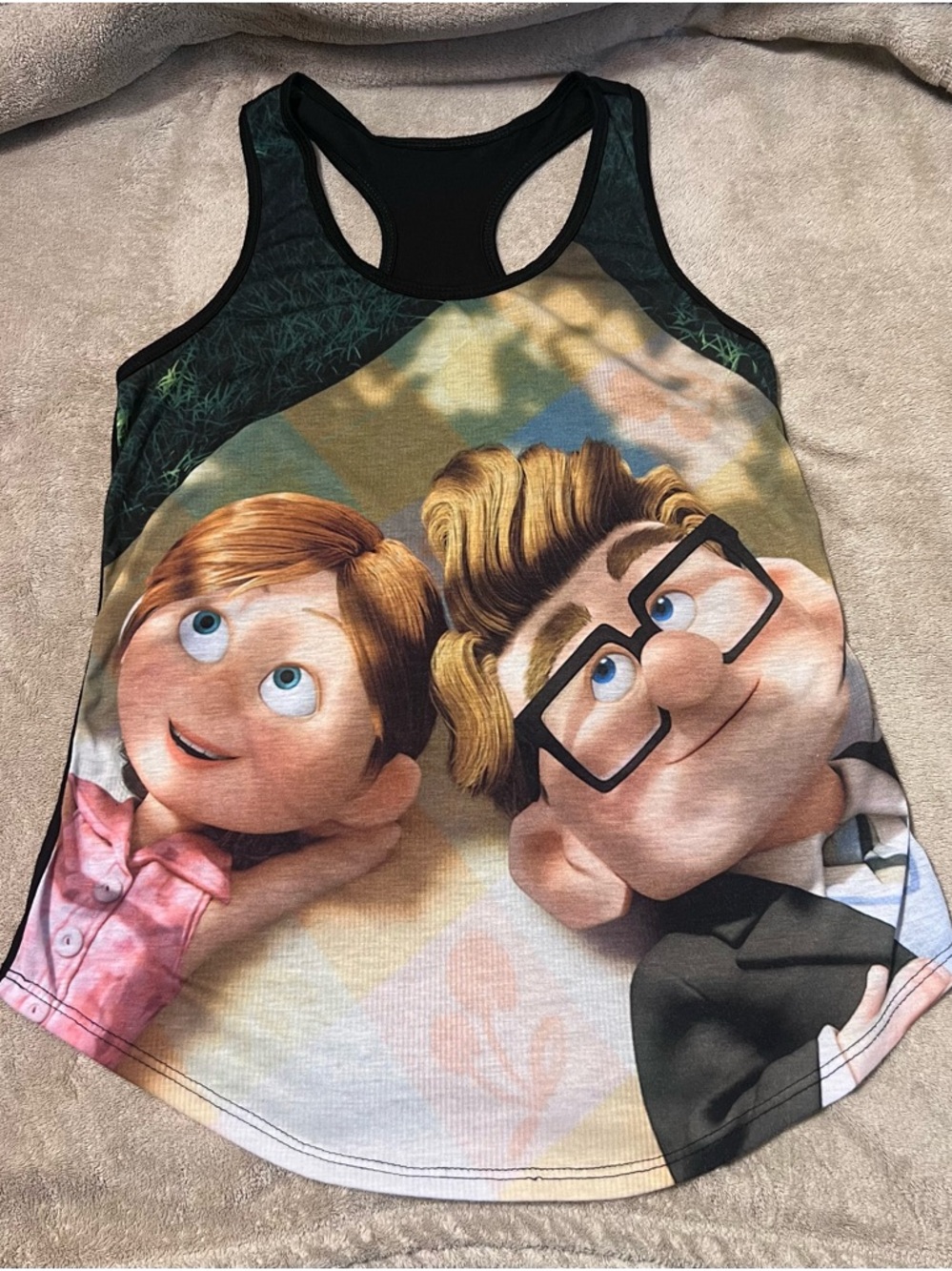 Disney Pixar UP Women's Size Small Racerback Tank Top